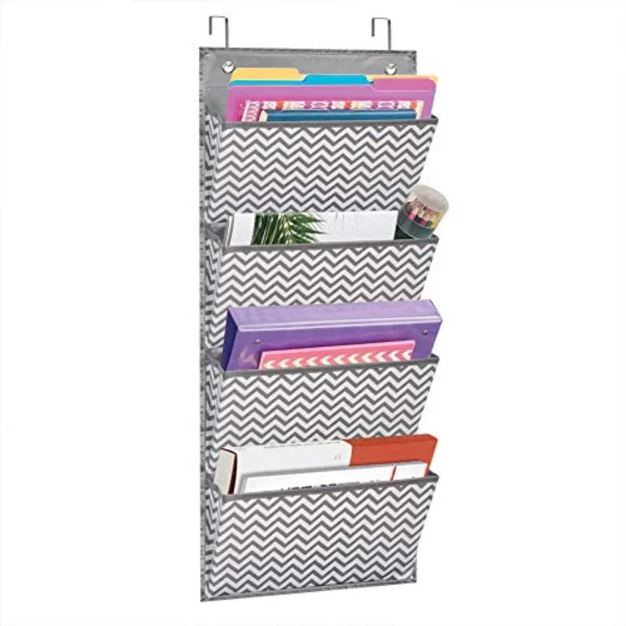 Wall Mount/Over Door File Hanging Storage Organizer - 4 Large Document Organizer Holder for School, Classroom, Home or Office U
Wall Mount/Over Door File Hanging Storage Organizer - 4 Large Document Organizer Holder for School, Classroom, Home or Office U