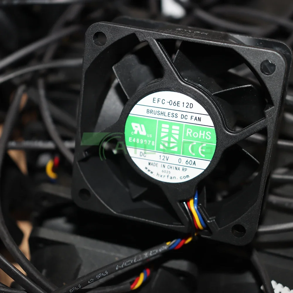 New original EFC-06E12D 4pin PMW 12V 0.60A 6cm 60*25mm 4wires UPS power supply chassis fan
New original EFC-06E12D 4pin PMW 12V 0.60A 6cm 60*25mm 4wires UPS power supply chassis fan