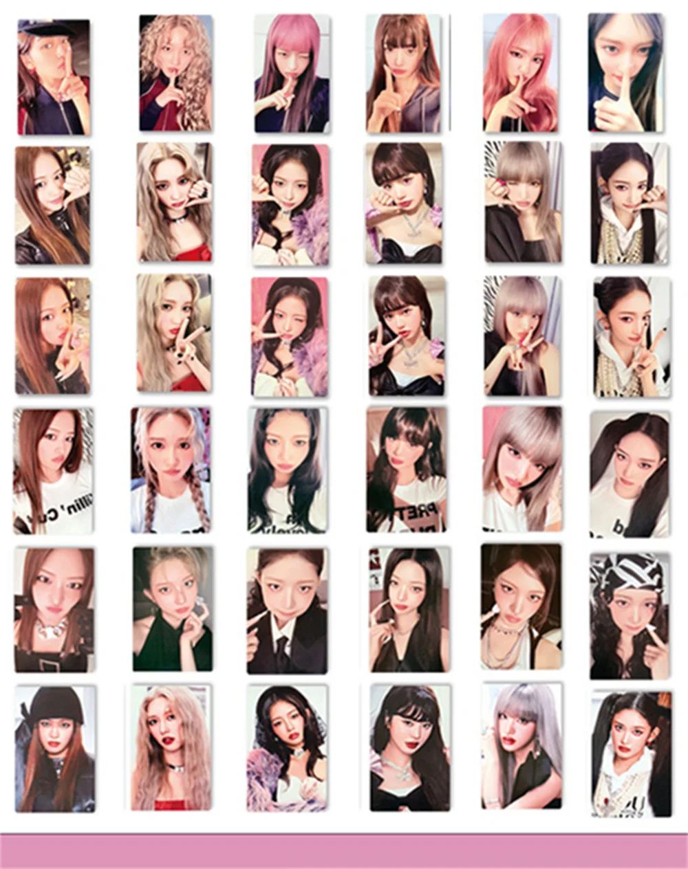 6 шт./компл. KPOP Wonyoung персональные фотокарточки 4-й EP альбом карты ЛОМО Yujin Gaeul LIZ LEESEO коллекции фанатов
6 шт./компл. KPOP Wonyoung персональные фотокарточки 4-й EP альбом карты ЛОМО Yujin Gaeul LIZ LEESEO коллекции фанатов