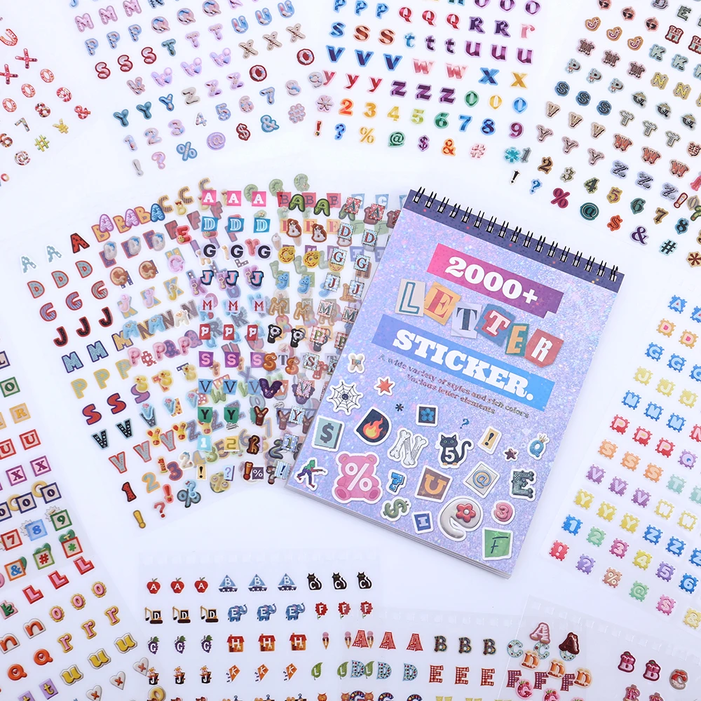 2000+ Pcs Alphabet Stickers Waterproof Colorful PET Letters with Tweezer Tool For Journaling Crafts for Labeling Decoration
2000+ Pcs Alphabet Stickers Waterproof Colorful PET Letters with Tweezer Tool For Journaling Crafts for Labeling Decoration
