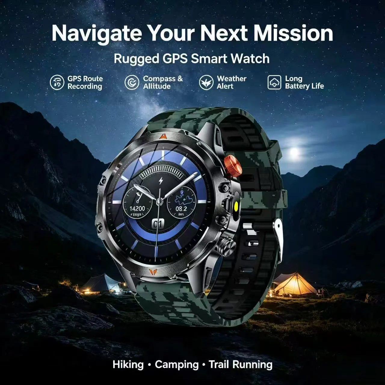 Men's Smart Outdoor Sports Watch, 100+sports Mode, Portable Magnetic Charging Mode, Android Systems
Men's Smart Outdoor Sports Watch, 100+sports Mode, Portable Magnetic Charging Mode, Android Systems