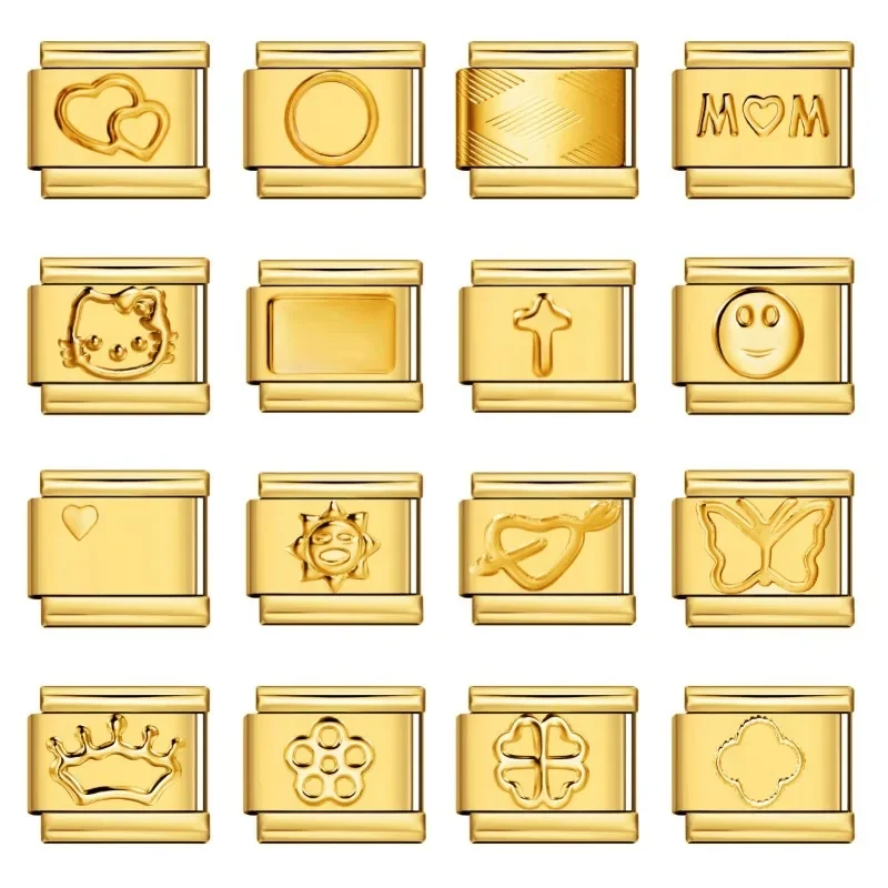 New Original Golden Golden Love Butterfly Star DIY Italian Charm Module Bracelet Stainless Steel Jewelry Making Bulk
New Original Golden Golden Love Butterfly Star DIY Italian Charm Module Bracelet Stainless Steel Jewelry Making Bulk