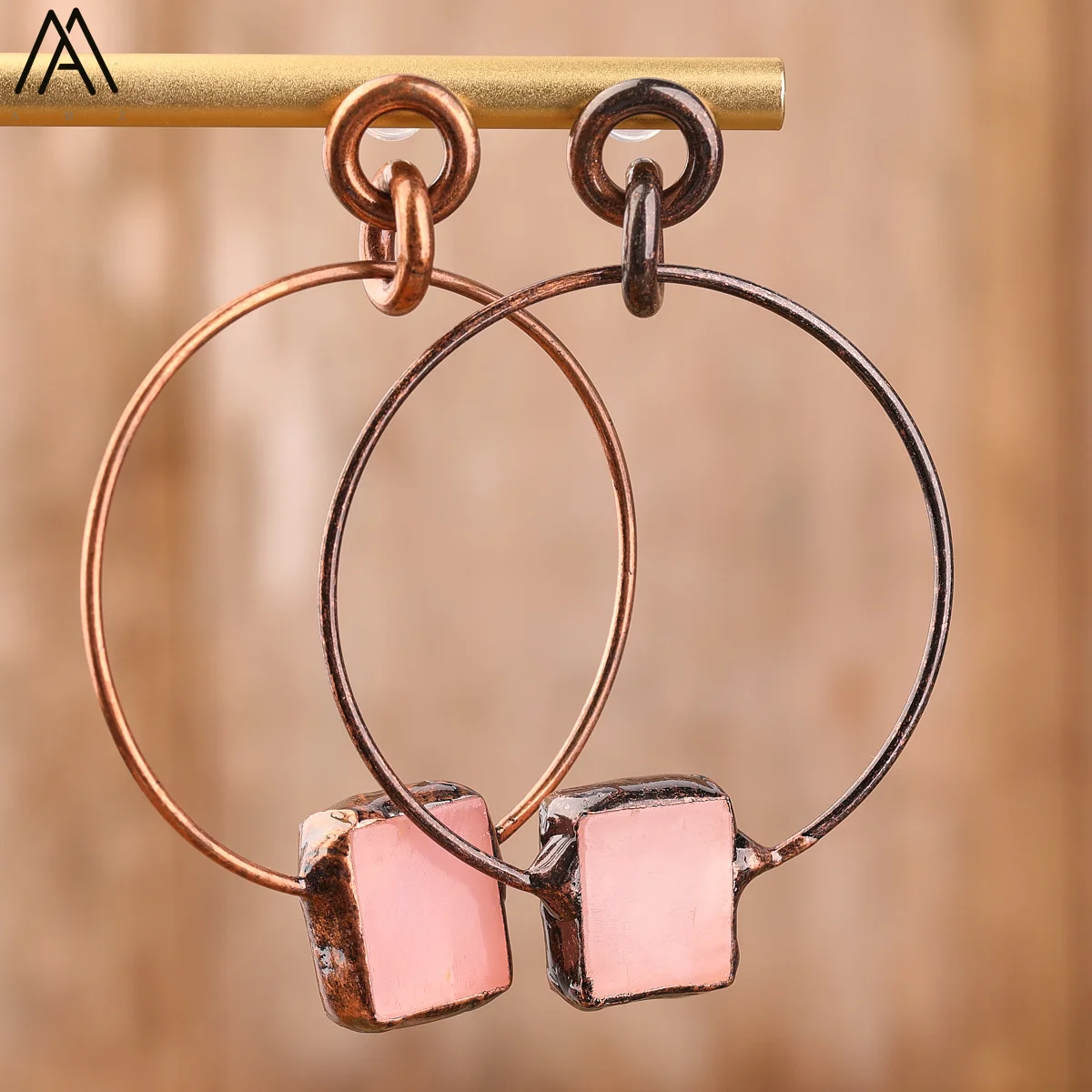 Square Rose Quartz Circle Earring For Women Vintage Antique Plated Fashion Stud Earring Jewelry Gifts Dropship
Square Rose Quartz Circle Earring For Women Vintage Antique Plated Fashion Stud Earring Jewelry Gifts Dropship