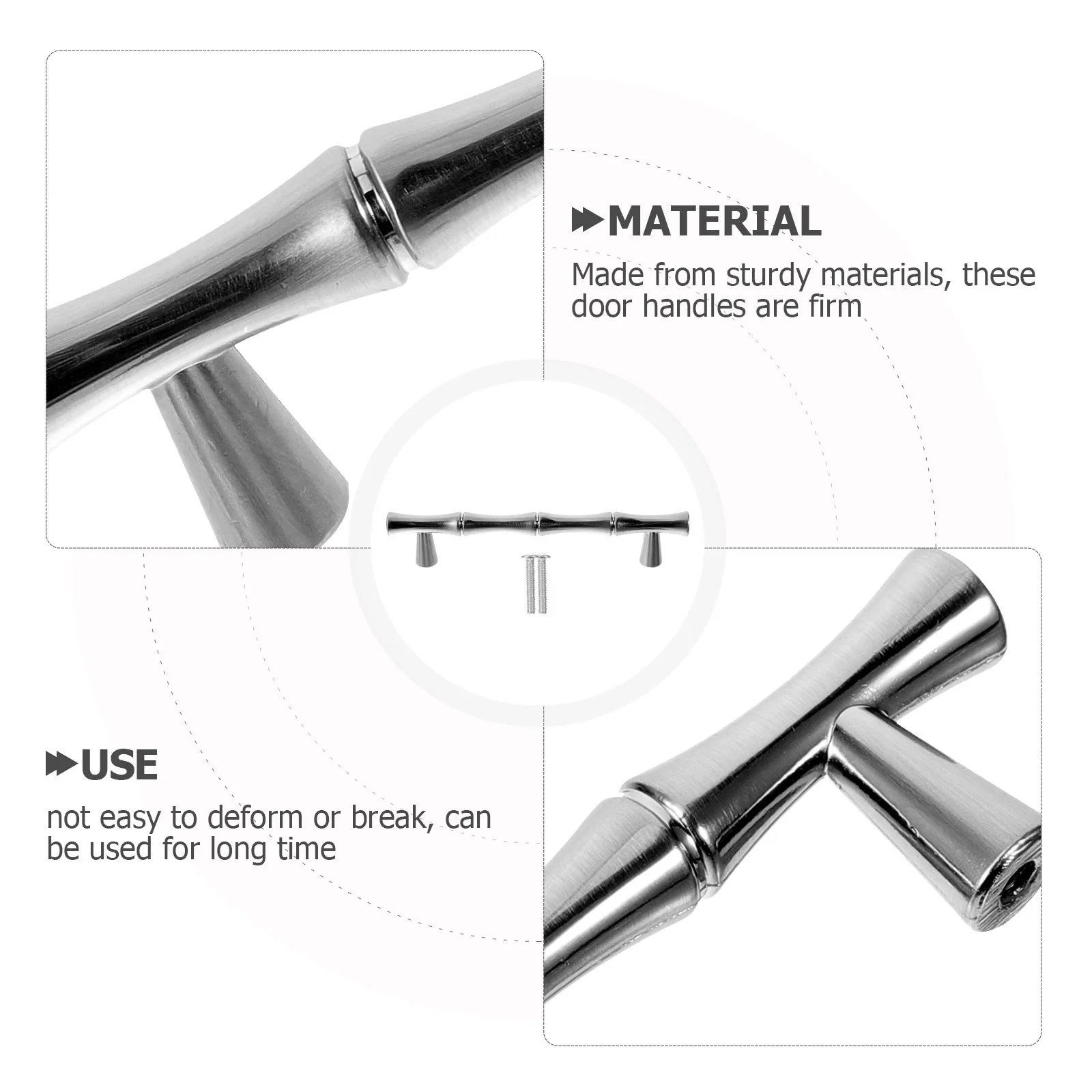 2pcs Bamboo Joint Handle Sturdy Zinc Alloy Drawer Cabinet Pulls Furniture Grips Silver Modern Creative Hardware Kitchen Bedroom
2pcs Bamboo Joint Handle Sturdy Zinc Alloy Drawer Cabinet Pulls Furniture Grips Silver Modern Creative Hardware Kitchen Bedroom