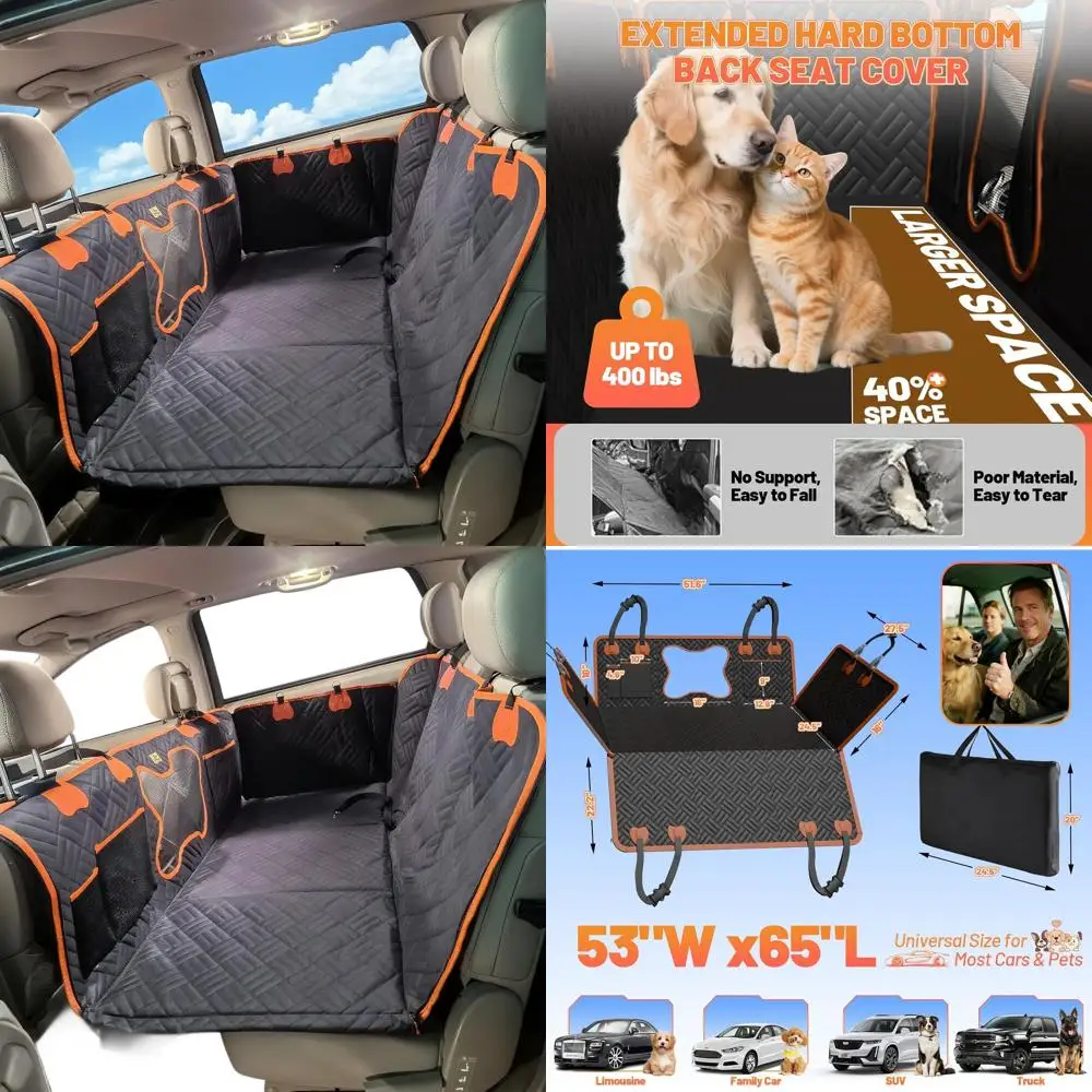 Водонепроницаемый чехол на сиденье гамака для домашних животных с жестким дном для собак, удлинитель заднего сиденья 400 фунтов, легко чистящаяся защита автомобильного сиденья
Водонепроницаемый чехол на сиденье гамака для домашних животных с жестким дном для собак, удлинитель заднего сиденья 400 фунтов, легко чистящаяся защита автомобильного сиденья