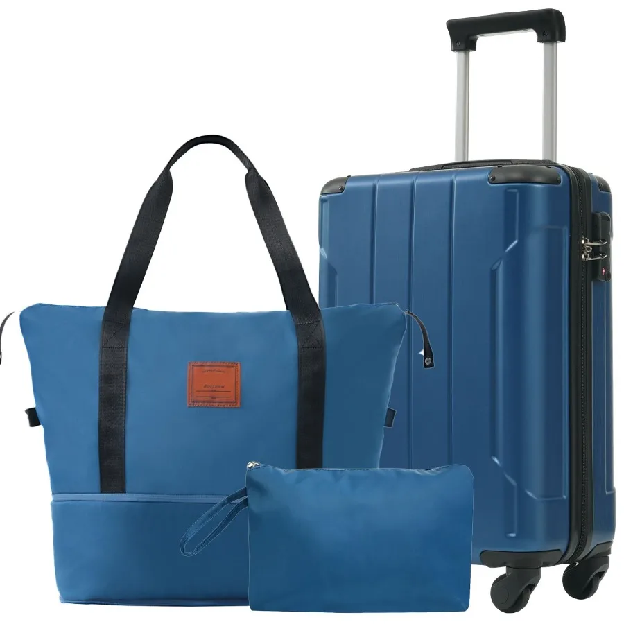 Hardshell Luggage Sets 3 Piece Carryon Suitcases with Wheels TSA Lock for Men Women Blue 20in
Hardshell Luggage Sets 3 Piece Carryon Suitcases with Wheels TSA Lock for Men Women Blue 20in