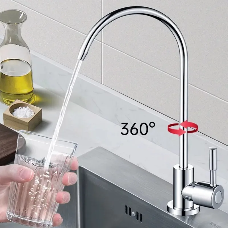 304 Stainless Steel Kitchen Sink Faucet Direct Drinking Pure Water Dispenser Rotatable 2 4 Points Sit Stand Cold Water Tap
304 Stainless Steel Kitchen Sink Faucet Direct Drinking Pure Water Dispenser Rotatable 2 4 Points Sit Stand Cold Water Tap