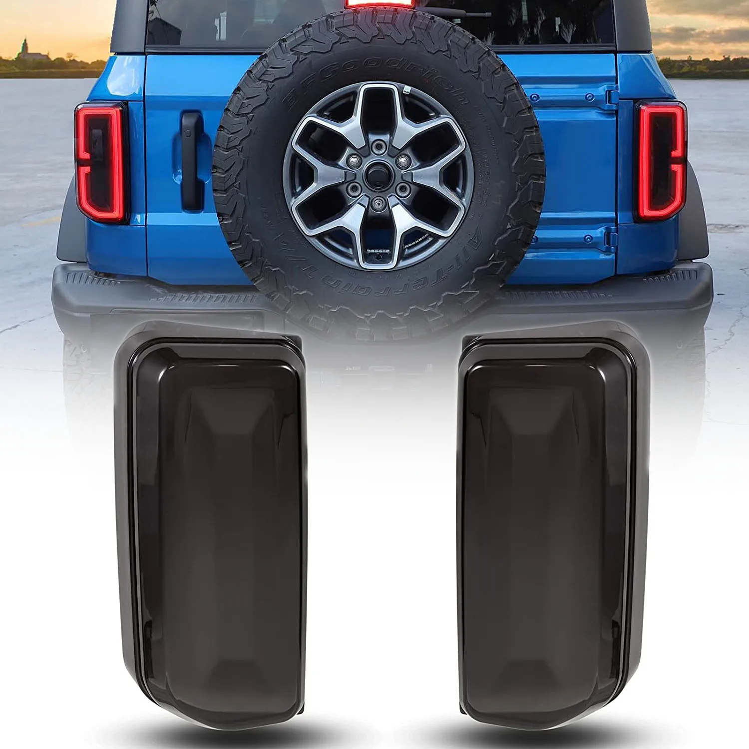 Car Smoked Tail Light Cover Taillights Lamp Guard Protector Frame Bezel Sticker for Ford Bronco 2/4 Door 2021 2022 2023
Car Smoked Tail Light Cover Taillights Lamp Guard Protector Frame Bezel Sticker for Ford Bronco 2/4 Door 2021 2022 2023