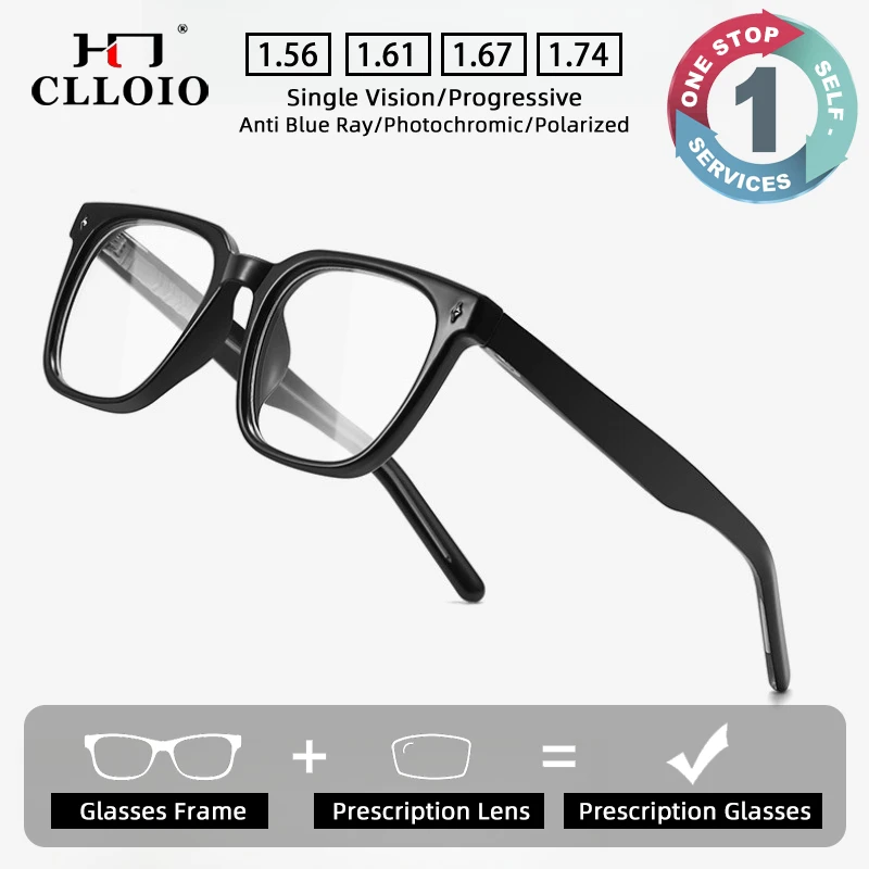 CLLOIO Versatile Everyday Wear Prescription Glasses Blue Light Blocking Myopia Glasses TR90 Square Progressive Reading Eyewear
CLLOIO Versatile Everyday Wear Prescription Glasses Blue Light Blocking Myopia Glasses TR90 Square Progressive Reading Eyewear
