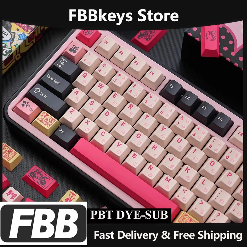 FBB колпачки для клавиш Keep Safe японского аниме Cool Girl PBT колпачки для Cherry MX Switch механическая клавиатура DIY аксессуары для ноутбуков ПК
FBB колпачки для клавиш Keep Safe японского аниме Cool Girl PBT колпачки для Cherry MX Switch механическая клавиатура DIY аксессуары для ноутбуков ПК