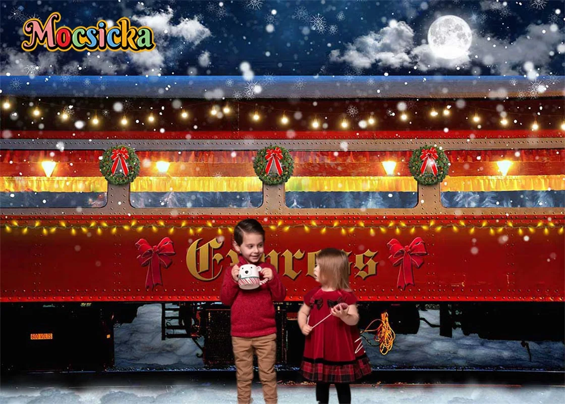 Snow Train Christmas Photography Background Decor Xmas Tree Family Portraits Party Cake Smash Backdrop Studio Props For Photo
Snow Train Christmas Photography Background Decor Xmas Tree Family Portraits Party Cake Smash Backdrop Studio Props For Photo