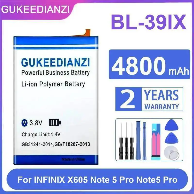 Mobile Phone Battery High-Capacity For Infinix X605 Note 5 Pro Note5 BL-39IX 4800Mah Safe
Mobile Phone Battery High-Capacity For Infinix X605 Note 5 Pro Note5 BL-39IX 4800Mah Safe