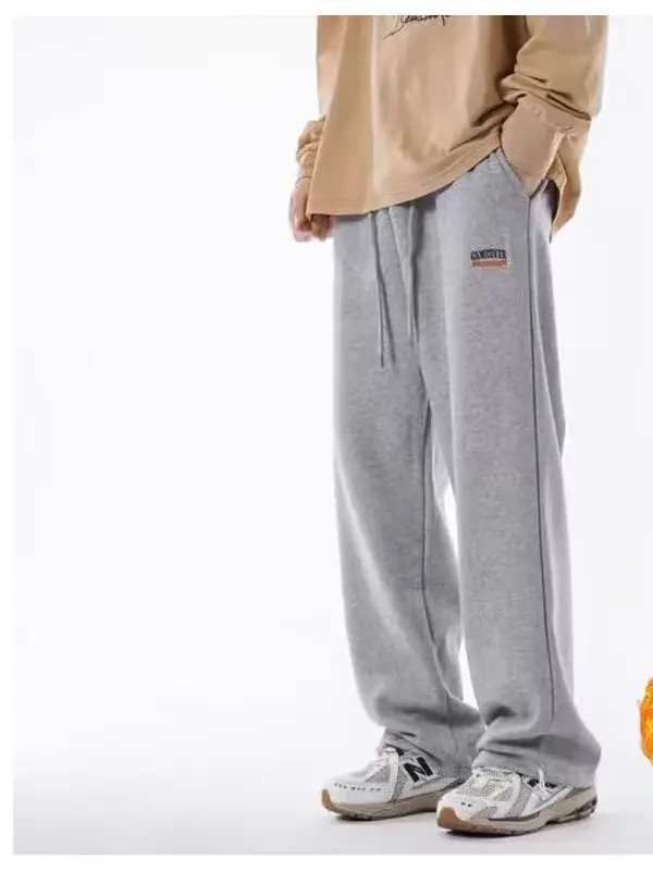 Loose Fit Spor Fce Lined Casual Pants for Men Autumn Winter Straight Leg Trousers Polyester Fiber New Sle 2025 Fall
Loose Fit Spor Fce Lined Casual Pants for Men Autumn Winter Straight Leg Trousers Polyester Fiber New Sle 2025 Fall