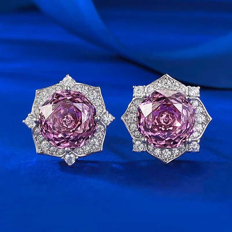 Fine Jewelry Rose Jewelry 925 Sterling Silver Cubic Zirconia Rose Flower Stud Earrings for Women Female Jewelry Gift
Fine Jewelry Rose Jewelry 925 Sterling Silver Cubic Zirconia Rose Flower Stud Earrings for Women Female Jewelry Gift