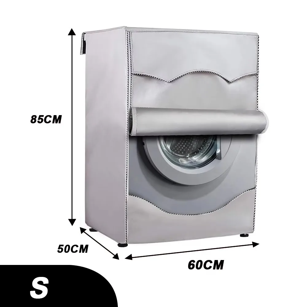 New Thicker Washing Machine Cover With Roll Edge Oxford Washer Dryer Cover Silver Dust Proof Cover For Front Loading Machine
New Thicker Washing Machine Cover With Roll Edge Oxford Washer Dryer Cover Silver Dust Proof Cover For Front Loading Machine