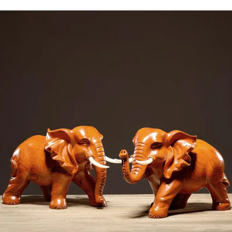 Natural Rosewood Wood Carving Crafts Elephant Statue Vintage Home Decor Ornaments Living Room Decoration Sculpture
Natural Rosewood Wood Carving Crafts Elephant Statue Vintage Home Decor Ornaments Living Room Decoration Sculpture