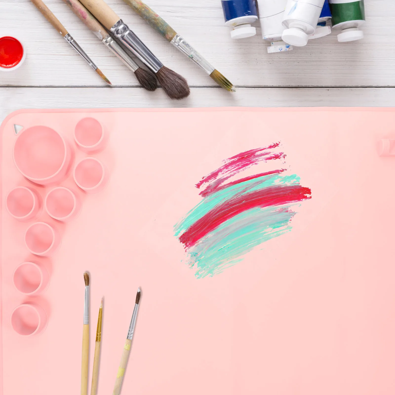 Silicone Craft Mat for Painting DIY Crafting Pad Non Stick Flexible Kids Pink Toddler Foldable Easy Clean Durability Resin
Silicone Craft Mat for Painting DIY Crafting Pad Non Stick Flexible Kids Pink Toddler Foldable Easy Clean Durability Resin