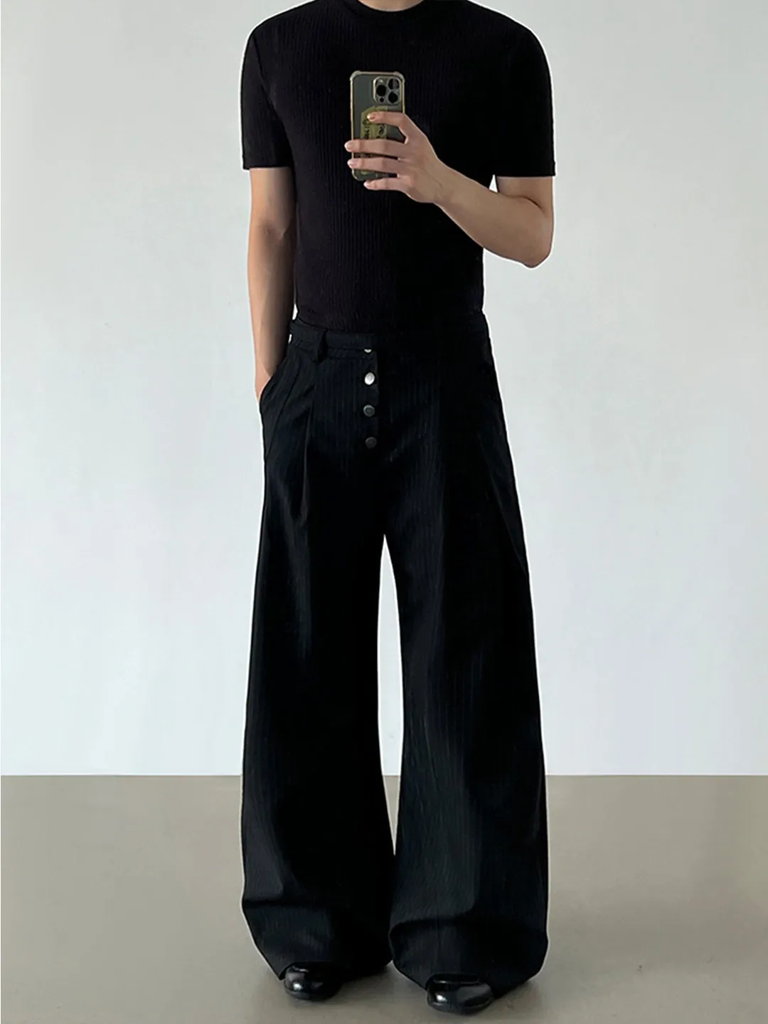 Мужские брюки Cleanfit American Sle Bla: повседневные широкие брюки прямого кроя, классические брюки-палаццо с 3D-эффектом, в полоску
Мужские брюки Cleanfit American Sle Bla: повседневные широкие брюки прямого кроя, классические брюки-палаццо с 3D-эффектом, в полоску