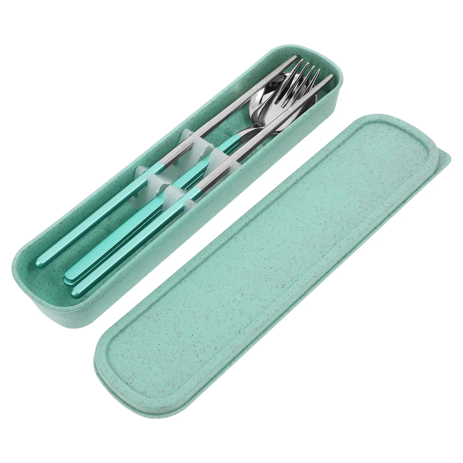 3 Pcs Serving Utensils Chopsticks Fork Cutlery Stainless Steel Spoon Green Student
3 Pcs Serving Utensils Chopsticks Fork Cutlery Stainless Steel Spoon Green Student