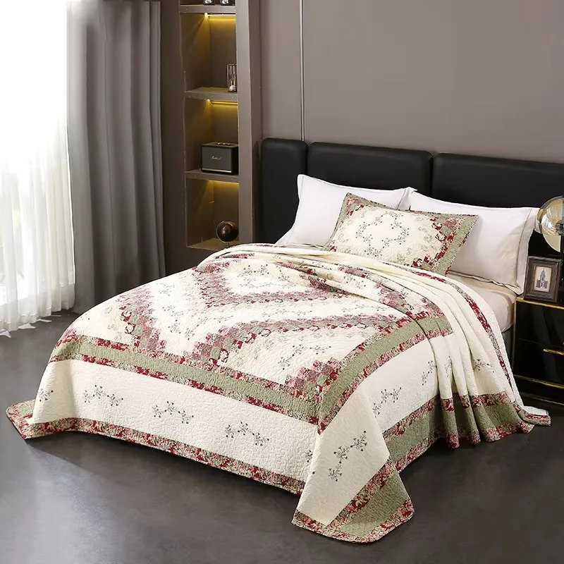 Red Super King Embroidery 3 Pieces Patchwork Quilt Cotton Bed Blankets Bedding Set
Red Super King Embroidery 3 Pieces Patchwork Quilt Cotton Bed Blankets Bedding Set