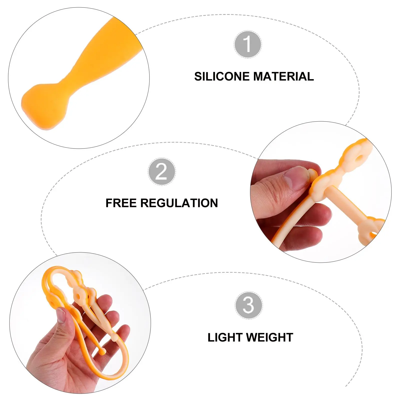 2pcs Silicone Pacifier Cord Anti-Drop Strap Soother Leash For Baby Durable Soft Lightweight Bright Color Teeth Growthsoother
2pcs Silicone Pacifier Cord Anti-Drop Strap Soother Leash For Baby Durable Soft Lightweight Bright Color Teeth Growthsoother