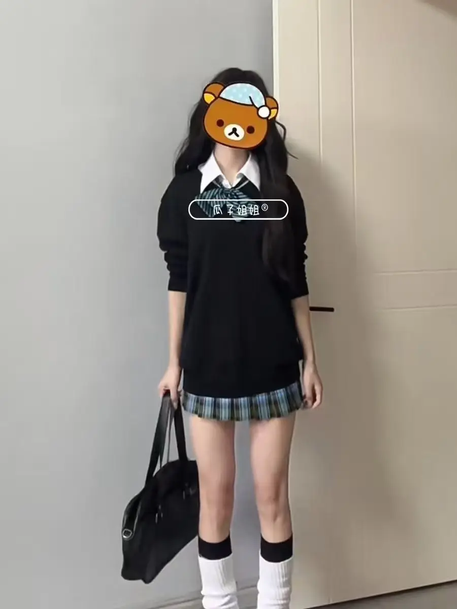 Bla Осенне-зимний комплект JK orm Long Sve Basic Anime Feel Вязаный свитер School Captain Sle Faionable Комплект из четырех предметов
Bla Осенне-зимний комплект JK orm Long Sve Basic Anime Feel Вязаный свитер School Captain Sle Faionable Комплект из четырех предметов