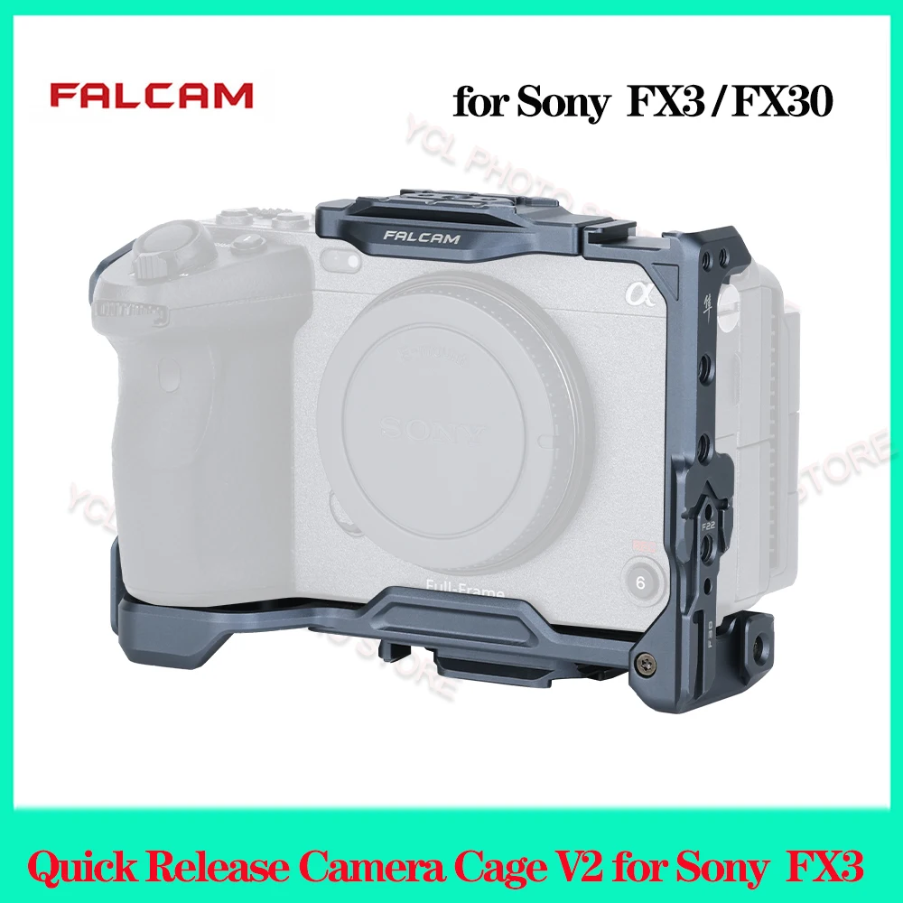 Клетка для камеры FALCAM F22 F38 F50 для Sony FX30, быстросъемная многофункциональная защитная рамка из алюминиевого сплава с защитой от падения для FX3
Клетка для камеры FALCAM F22 F38 F50 для Sony FX30, быстросъемная многофункциональная защитная рамка из алюминиевого сплава с защитой от падения для FX3