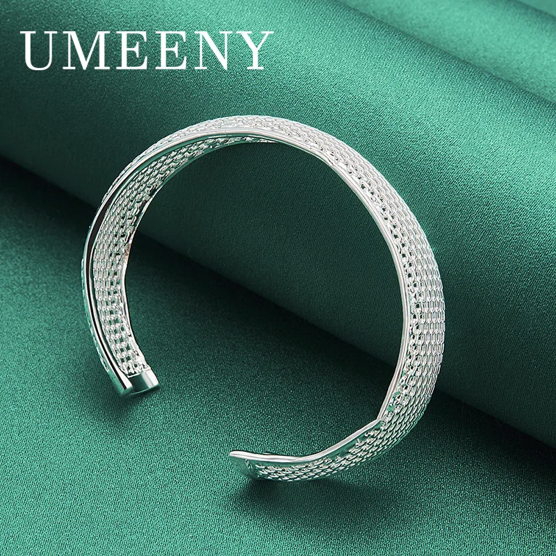 Fashion 925 Sterling Silver Delicate Mesh Bracelet Women Wedding Engagement Gift Accessories Jewelry
Fashion 925 Sterling Silver Delicate Mesh Bracelet Women Wedding Engagement Gift Accessories Jewelry