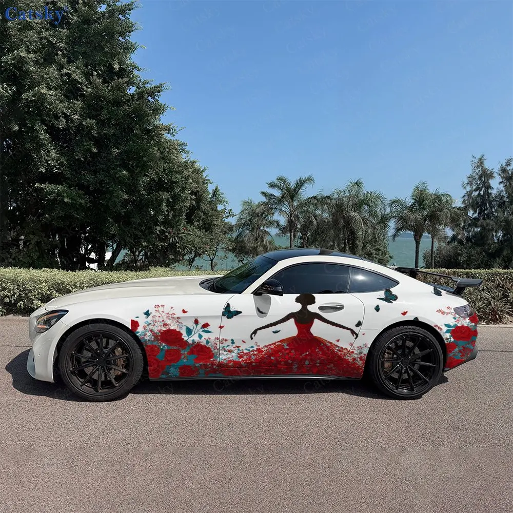 2pcs Girl Dance in Flower Field Realm, Durable, Fade-resistant, Enhance Vehicle Aesthetics With Artistic Design Car Vinyl Wraps
2pcs Girl Dance in Flower Field Realm, Durable, Fade-resistant, Enhance Vehicle Aesthetics With Artistic Design Car Vinyl Wraps
