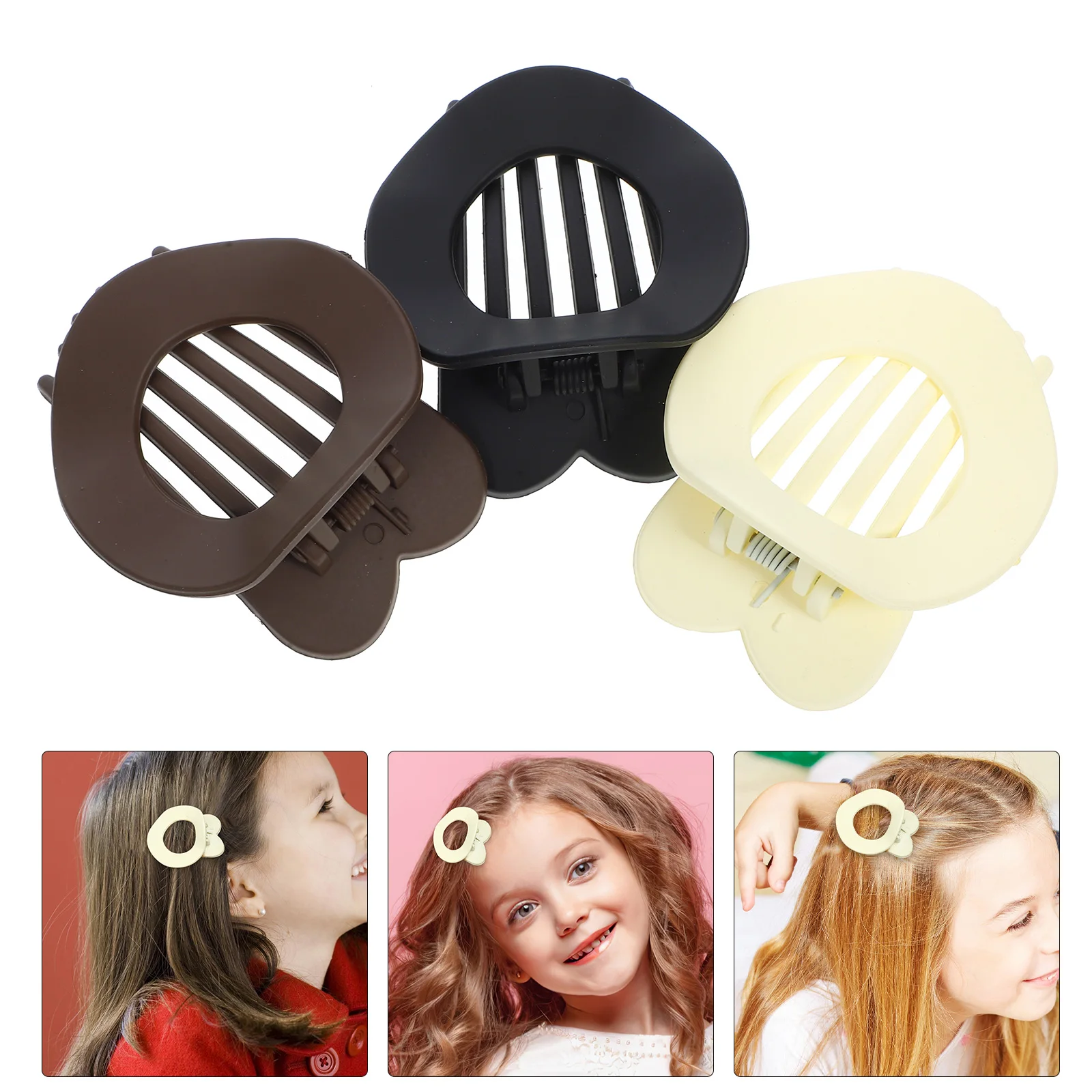 3 Pcs Hair Clips Women Flat Claw Black Brown White Versatile Styling Accessories Thin Hair Durable Fade Resistant
3 Pcs Hair Clips Women Flat Claw Black Brown White Versatile Styling Accessories Thin Hair Durable Fade Resistant