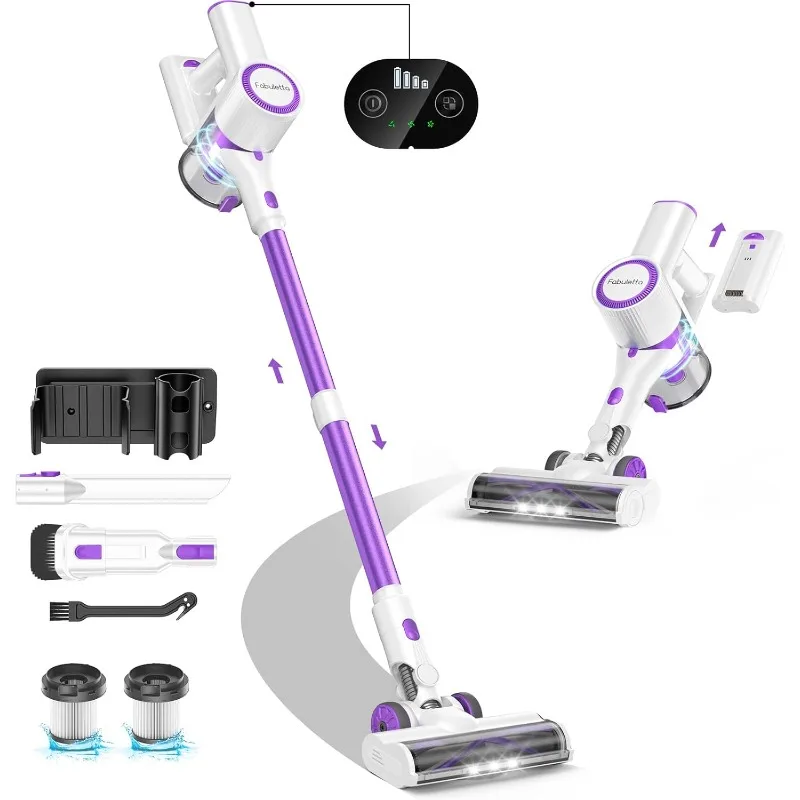 Cordless Vacuum Cleaner for Home Lightweight Vacuum Cleaner with MAX Detachable Battery
Cordless Vacuum Cleaner for Home Lightweight Vacuum Cleaner with MAX Detachable Battery