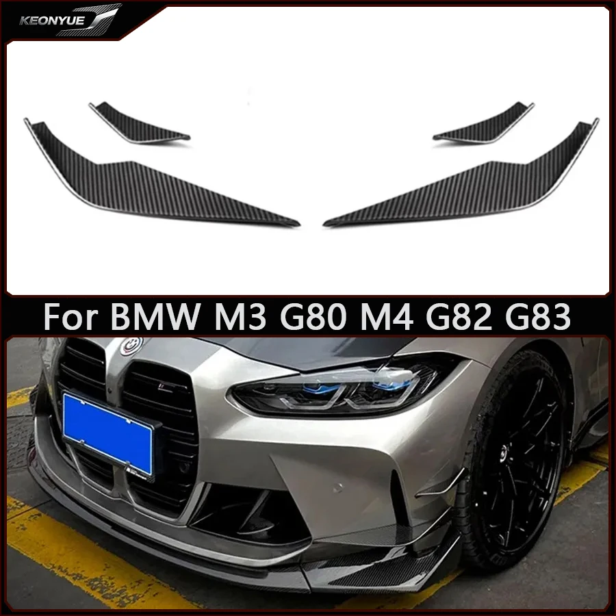 For BMW M3 G80 M4 G82 G83 VS Style Carbon Fiber Car Front Bumper Wind knife Splitter Spoiler Air Knife Car Accessories body kit
For BMW M3 G80 M4 G82 G83 VS Style Carbon Fiber Car Front Bumper Wind knife Splitter Spoiler Air Knife Car Accessories body kit