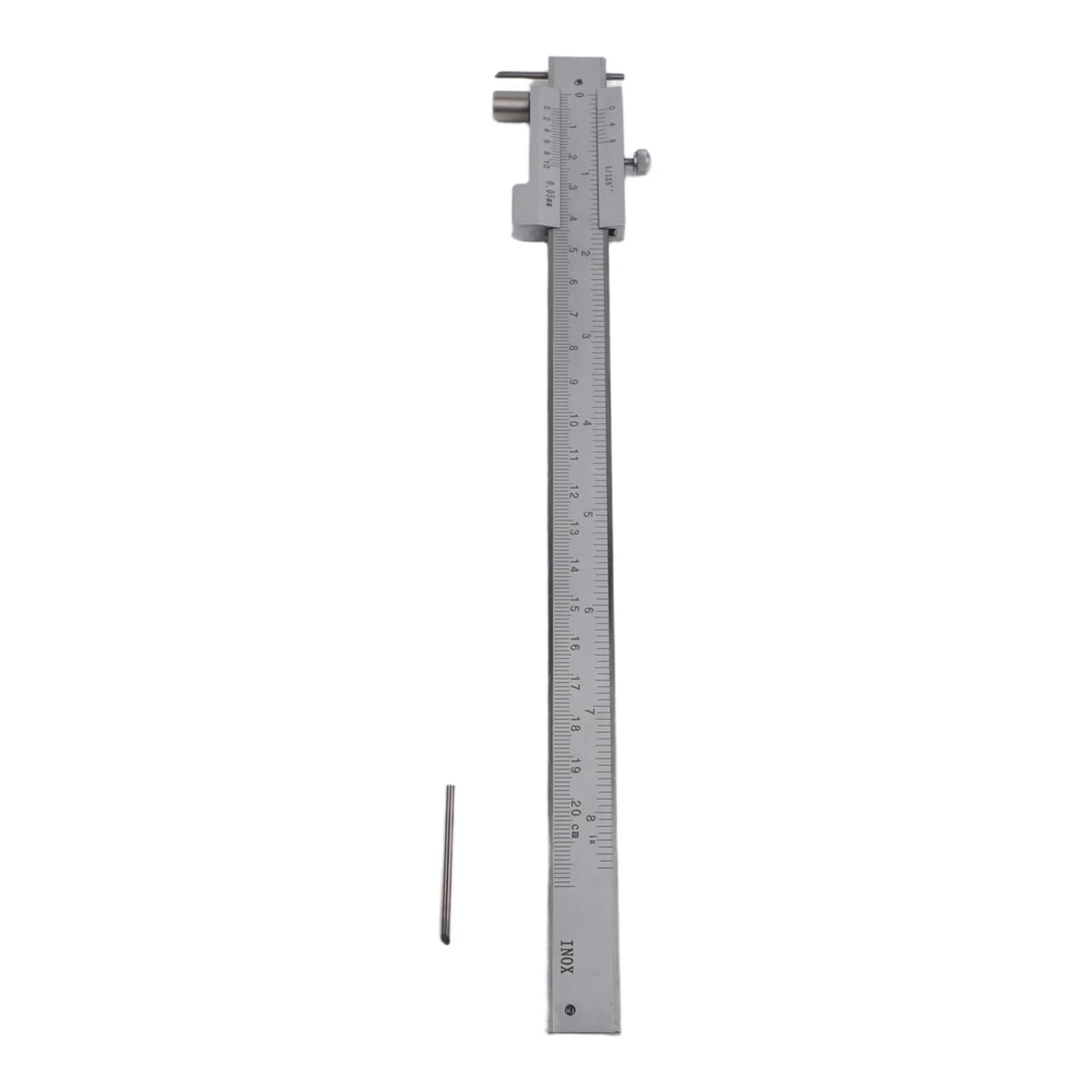 Stainless Steel 200mm Metal Scriber Caliper with Precision Scale for Marking For Wood Plastic Iron and Steel Materials
Stainless Steel 200mm Metal Scriber Caliper with Precision Scale for Marking For Wood Plastic Iron and Steel Materials