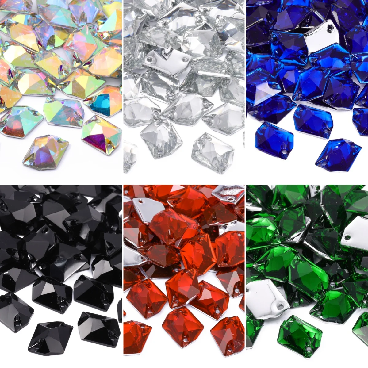 QIYI Cosmic Crystal AB Polygon Stones Crystal Resin Sew On Rhinestones For Needlework Applique Wedding Clothes Dress
QIYI Cosmic Crystal AB Polygon Stones Crystal Resin Sew On Rhinestones For Needlework Applique Wedding Clothes Dress