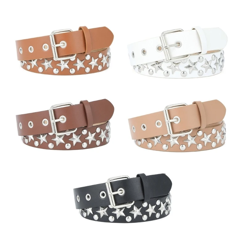Woman Casual PU Waist Belt with Star Rivet Decor Adjustable Length Waist Belt Girl Jeans Dresses Skirt Coat Decorative Waistband
Woman Casual PU Waist Belt with Star Rivet Decor Adjustable Length Waist Belt Girl Jeans Dresses Skirt Coat Decorative Waistband