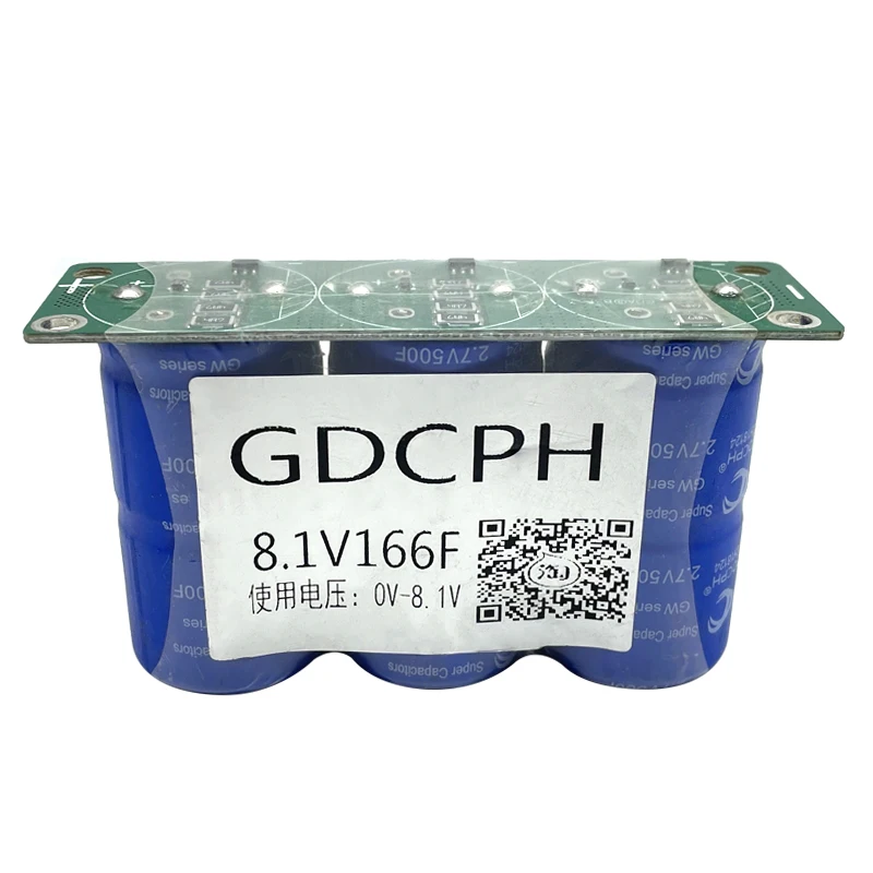 Good Price GDCPH 8.1V166F Supercapacitor Automotive Rectifier Module 2.7V500F Super Farad Capacitor With Heat-Shrinkle Aluminum
Good Price GDCPH 8.1V166F Supercapacitor Automotive Rectifier Module 2.7V500F Super Farad Capacitor With Heat-Shrinkle Aluminum