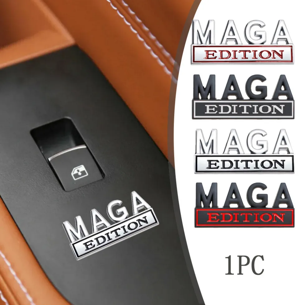 1pc Car Body Universal 3D Emblem Decorative Decal Auto Exterior Accessories Car Tail Fender Maga Edition Styling Badge Stickers
1pc Car Body Universal 3D Emblem Decorative Decal Auto Exterior Accessories Car Tail Fender Maga Edition Styling Badge Stickers