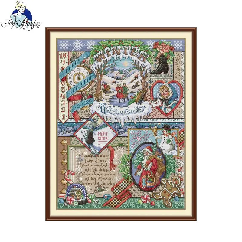 Winter Cross Stitch Kit 14CT/16CT/11CT Handmade Embroidery Set DIY Home Decoration Christmas Gift Joy Sunday Embroidery Kit
Winter Cross Stitch Kit 14CT/16CT/11CT Handmade Embroidery Set DIY Home Decoration Christmas Gift Joy Sunday Embroidery Kit