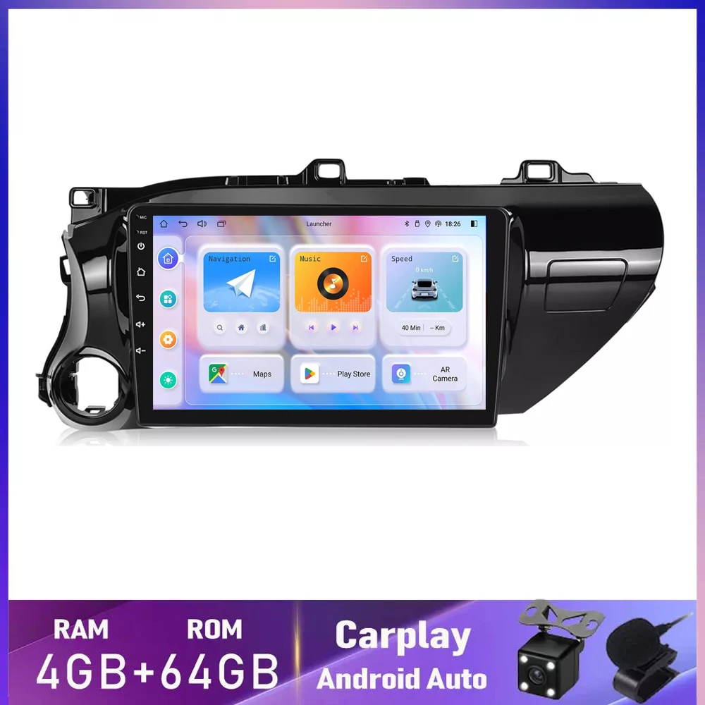 10.1" Android 14 Car Multimedia Player For Toyota Hilux 2015-2020 LHD Auto Radio Stereo GPS Navigation Wifi Carplay 4G+BT
10.1" Android 14 Car Multimedia Player For Toyota Hilux 2015-2020 LHD Auto Radio Stereo GPS Navigation Wifi Carplay 4G+BT