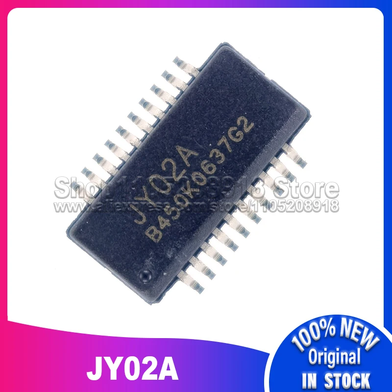 5 ~ 20 шт./лот JY02A JY02 SSOP-20 100% новый оригинальный точечный запас
5 ~ 20 шт./лот JY02A JY02 SSOP-20 100% новый оригинальный точечный запас