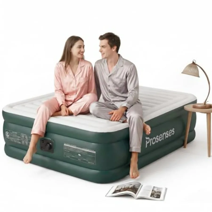 Queen Air Mattress for home guests, PVC fabric-laminated side walls, gray, 3-layer construction with anti-leak protection and h
Queen Air Mattress for home guests, PVC fabric-laminated side walls, gray, 3-layer construction with anti-leak protection and h