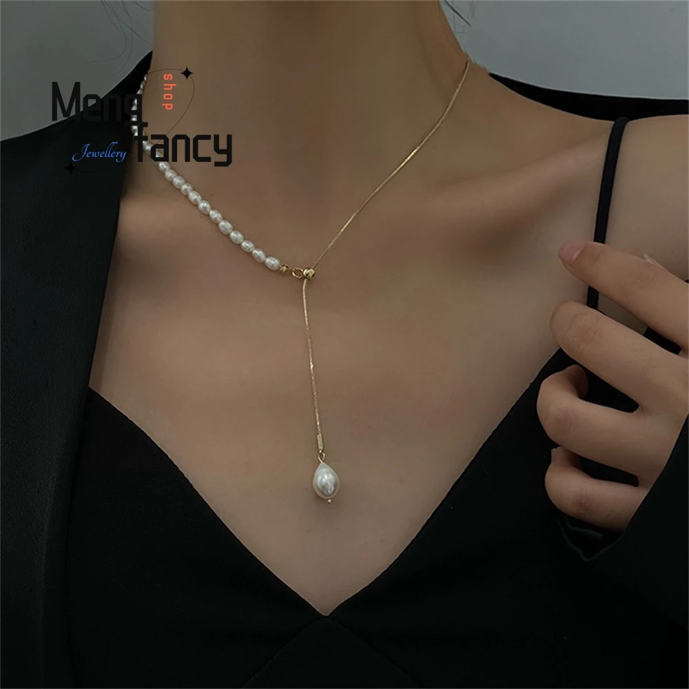 Freshwater Pearl Adjustable Drawstring Necklace, Collarbone Chain, Elegant Necklace For Women Fashion Jewelry Luxury Necklace
Freshwater Pearl Adjustable Drawstring Necklace, Collarbone Chain, Elegant Necklace For Women Fashion Jewelry Luxury Necklace