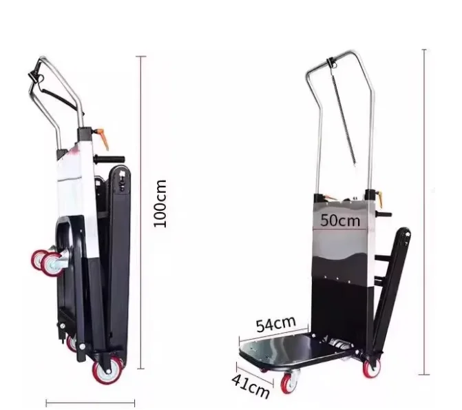Electric Industrial Foldable Portable Steel Hand Truck Stair Climber with 2 Wheels Platform OEM Cart 1200W Motor Powder Coated
Electric Industrial Foldable Portable Steel Hand Truck Stair Climber with 2 Wheels Platform OEM Cart 1200W Motor Powder Coated