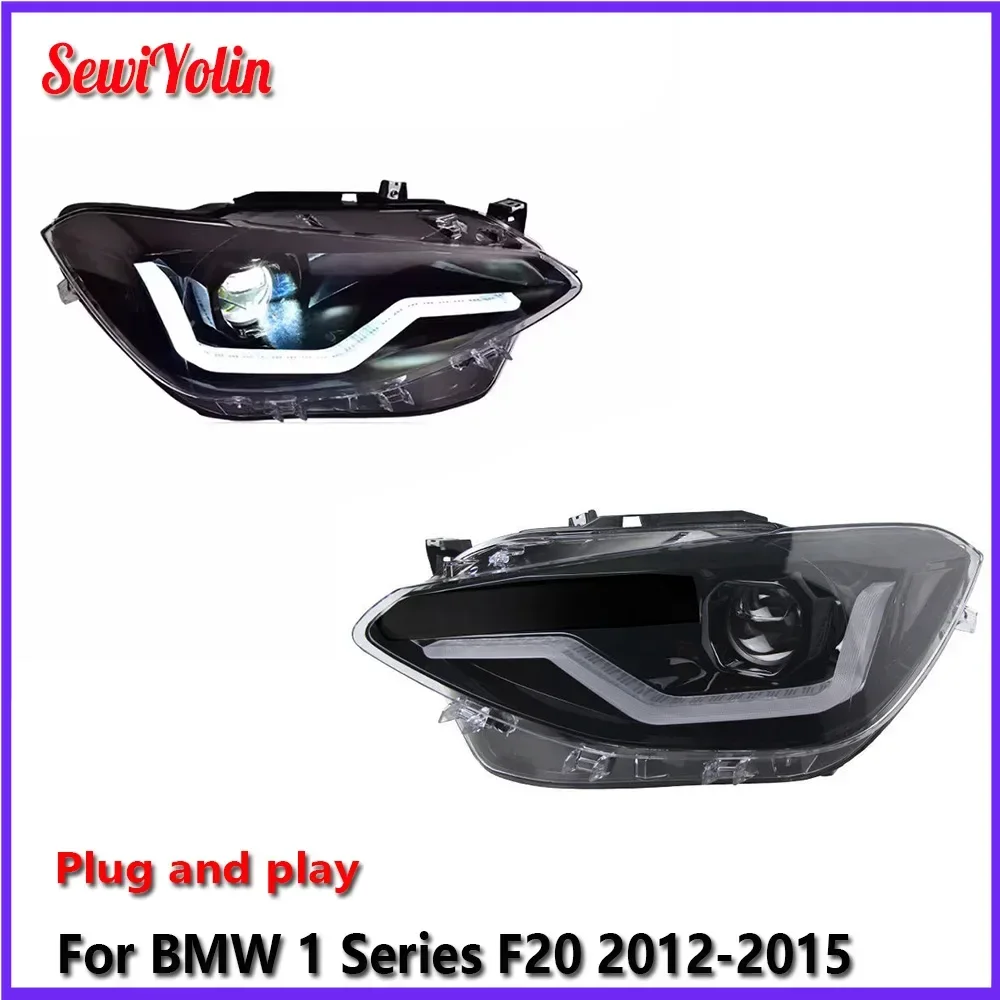 Автомобильные светодиодные фары в сборе для BMW 1 серии F20 2012-2015, автоматические противотуманные фары DRL, стоп-сигналы поворота Plug and Play
Автомобильные светодиодные фары в сборе для BMW 1 серии F20 2012-2015, автоматические противотуманные фары DRL, стоп-сигналы поворота Plug and Play