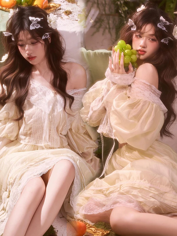 Light Wedding Dress Vintage Oil Painting Style Artistic Forest System Travel Photography Costume Elegant Girls Fashionable
Light Wedding Dress Vintage Oil Painting Style Artistic Forest System Travel Photography Costume Elegant Girls Fashionable