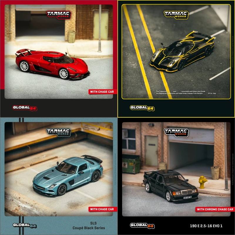 (Pre-Order) Tarmac Works 1:64 Regera / Huayra / SLS / 190 E 2.5-16 EVO Diecast Collector's Vehicle Model Car
(Pre-Order) Tarmac Works 1:64 Regera / Huayra / SLS / 190 E 2.5-16 EVO Diecast Collector's Vehicle Model Car