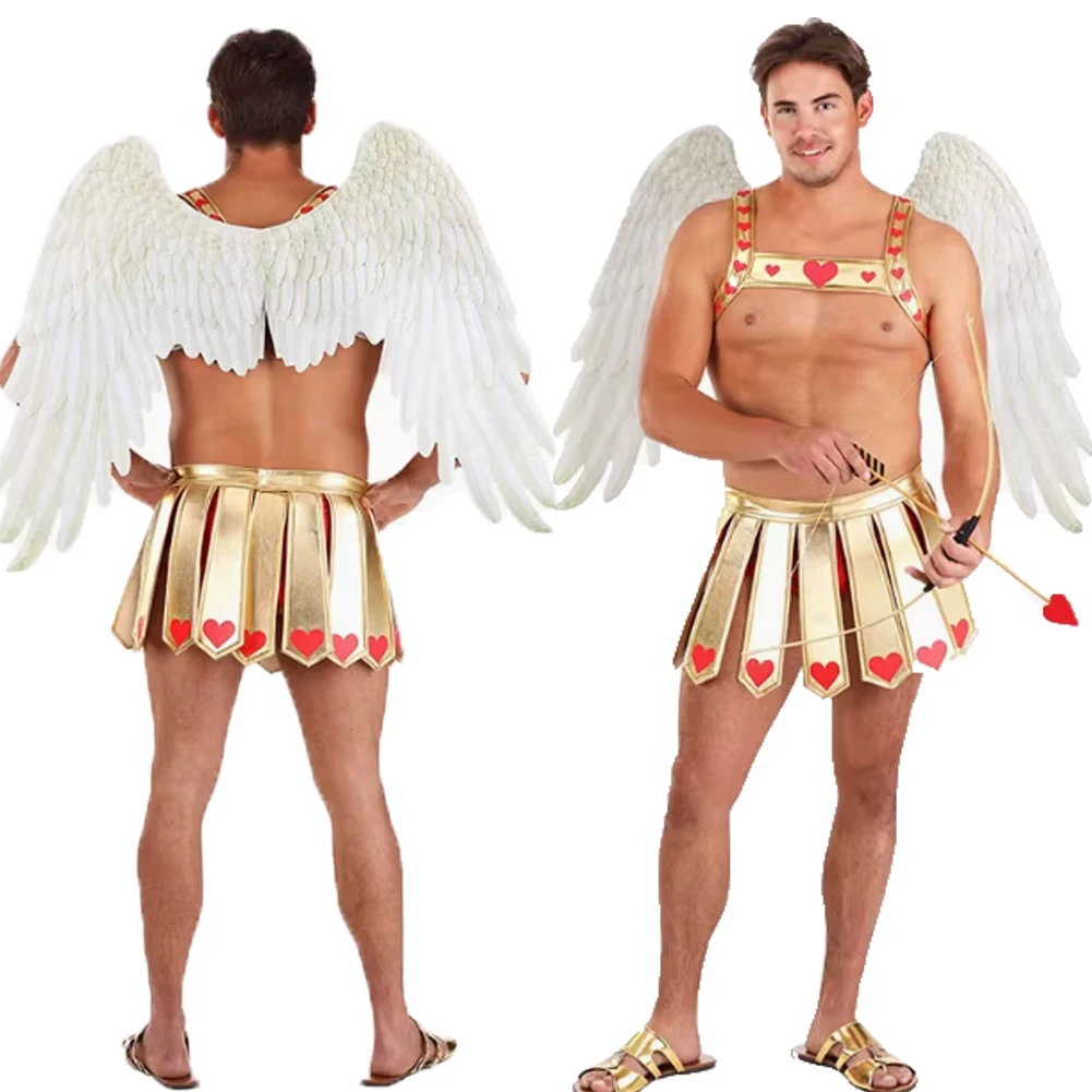 Fantasia Cupid Cosplay Clothing Wings Bow Props Anime Stage Disfraz Costume Adult Men Fantasy Halloween Carnival Party Clothes
Fantasia Cupid Cosplay Clothing Wings Bow Props Anime Stage Disfraz Costume Adult Men Fantasy Halloween Carnival Party Clothes