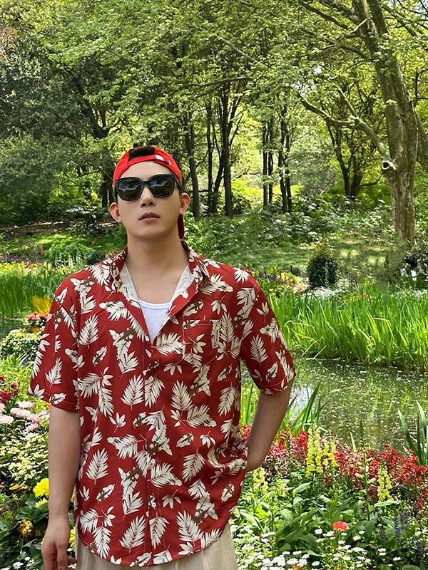 Мужская летняя рубашка Hawaii Beach Vaion из ледяного шелка с охлаждающим эффектом, с цветочным принтом, модная, легкая, с коротким рукавом
Мужская летняя рубашка Hawaii Beach Vaion из ледяного шелка с охлаждающим эффектом, с цветочным принтом, модная, легкая, с коротким рукавом