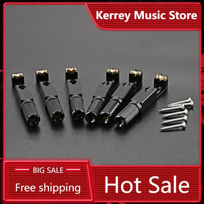 6-String Hardtail Saddle Bridge for Electric Guitar with Screws Guitar Accessories
6-String Hardtail Saddle Bridge for Electric Guitar with Screws Guitar Accessories