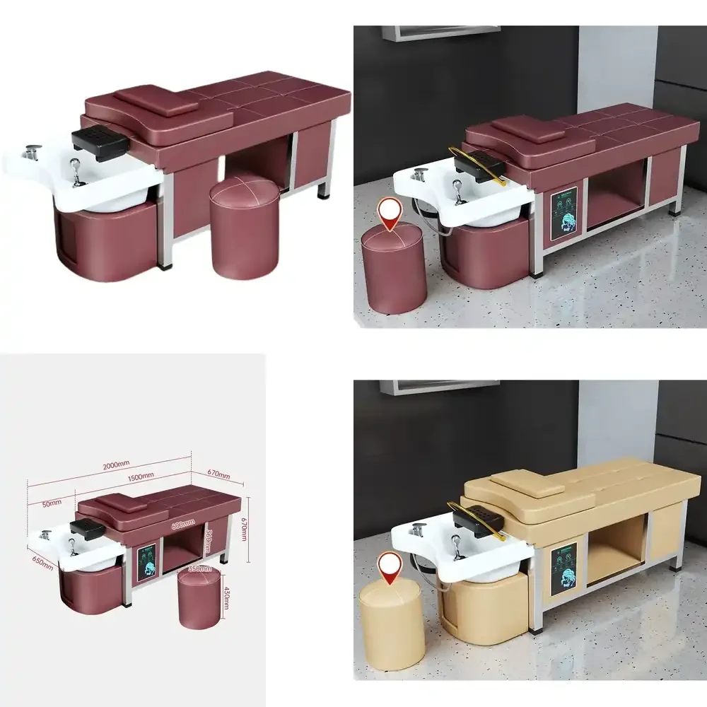 Professional Hair Washing Massage Chair Shampoo Bed Spa Head Water Therapy Shampoo Bed with Steamer
Professional Hair Washing Massage Chair Shampoo Bed Spa Head Water Therapy Shampoo Bed with Steamer